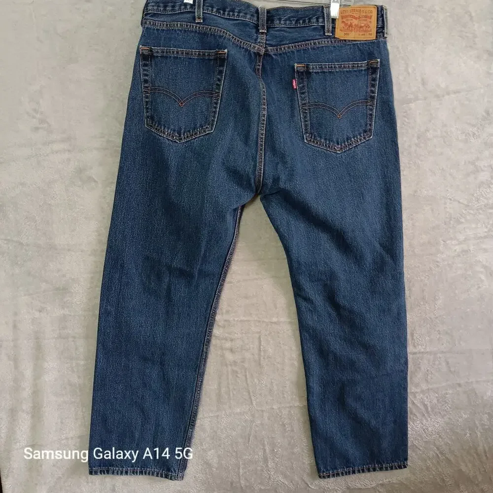 Levi's 505 Men's Regular Fit Jeans Size 40x30 Blue Denim‎ Straight Leg Classic